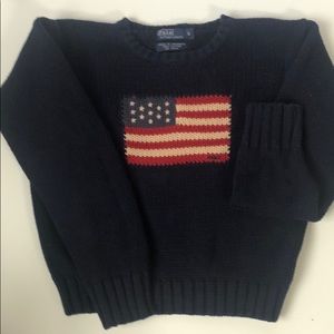 Polo Ralph Lauren Flag Cotton Crew Neck Sweater